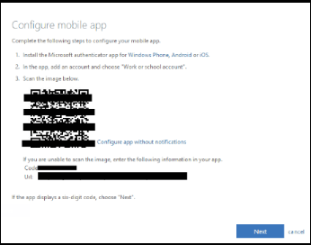 screen shot of permission screen