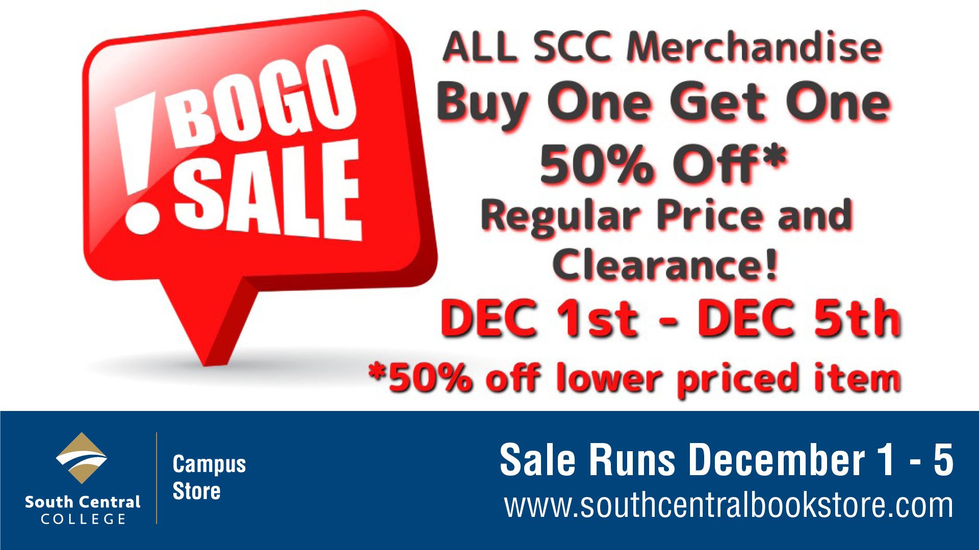 Campus Store Sale Dec 1-5, 2025